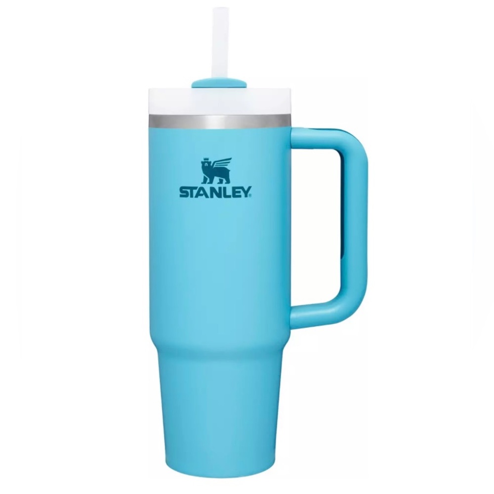 NWT Stanley 30oz Quencher H2.0 FlowState Tumbler with Handle Pool Blue